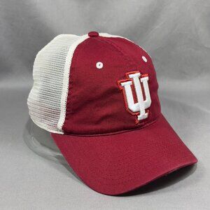 Signatures Indiana Hoosiers NCAA Snapback Hat Crimson Football Trucker Dad Mens